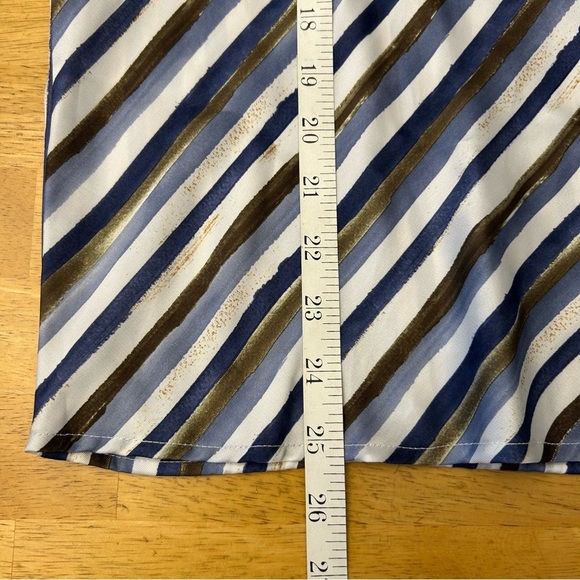 ZARA Striped Mix Print Satin-Feel Blouse - Picture 8 of 11